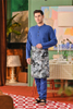  SIPO Malaysia Eid Muslim Men Clothing Classic Men's Baju Melayu Top with Metal Ring Button Detail