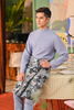 SIPO Malaysia Hot Selling Elegant Men's Baju Melayu with Nehru Collar And Seashell-Metal Buttons