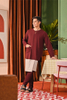 SIPO Muslim Men Clothing Malaysia Festival Men's Traditional Kurta with Key-Hole Neckline And Button Detail