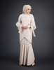 SIPO Factory Price Mini Baju Kurung Lace Beaded Top Customisable Chiffon Dress Ballon Sleeve with Puff From Malaysia