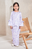 SIPO New Design Malaysia Luxe Kids Baju Kurung Premium Royal Silk with Full 3D French Lace Muslim Women Dresses