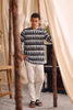 SIPO Contemporary Men's Batik Kurta Key-Hole Neckline And Button Detail Eid Malaysia Kurta