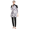 SIPO Fashionable Printing Islamic Burkini With Swiming Cap Three Pieces