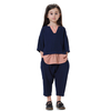 Arab Southeast Asian Islamic Clothing Girl's Harlan Pants Shirt Muslim Clothes Set For Kids