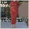 New Model Fashion Women Long Sleeves Bodycon Elegant Inner Dresses Islamic Clothing