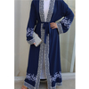 Eid Al-Fitr Middle East Islamic Dubai Stitching Lace Embroidery Cardigan Muslim Open Abaya
