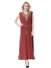 Turkish V-Neck Applique Breathable Solid Sleeveless Muslim Islamic Women Abaya Dress Clothing