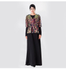 Sequined Embroidered Chiffon Elastic Waist Dress Long Sleeves Muslim Islamic Abaya