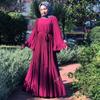 Muslim Dresses Ethnic Women Simple Islamic Clothing Dubai Kaftan Abaya Kimono