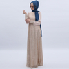 Ramadan Dubai Muslim Islamic Dress Bronzing Mesh Modest Muslim Abaya 