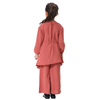 Long Sleeve Islamic Clothing Girl's Harlan Pants Shirt Muslim Clothes Set For Kids