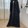 Middle East Muslim Modest Islamic Dubai Arab Cardigan Open Abaya Kimono