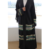 New Muslim Abaya Fashion Sequin Stitching Dubai Turkish Modest Cardigan Open Abaya