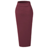 2021 Ins Popularity Modern Modest Cotton Pure Color Ladies Skirt 