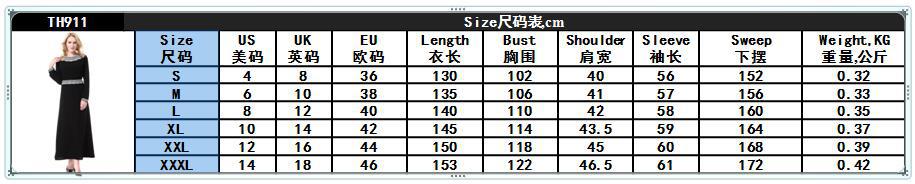 Muslim Arab Middle East Dubai Saudi Malaysia Ladies Robe Long Skirt Dress (3)