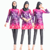 SIPO Cheap Wholesale Ladies Swimsuit FREE SHIPPING 2021 Malaysia Islamic Solid Color Muslim Three Pieces Swimwear For Women