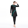 SIPO FREE SHIPPING Modest Color Stitching Full Cover Body Muslim Swimwear Skirts Women Long Islamic Swimming Suit Swimsuit