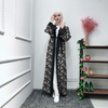 Muslim Floral Print Abaya Dubai Maxi Dresses Full Kimono Long Robes Jubah Islamic Clothing