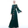 Middle East Sequin Stitching Cardigan Muslim Modest Kaftan Chiffon Kimono Open Abaya
