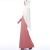 Basic Solid Color Dress Muslim Women Fashion Style Maxi Dress Modest Abaya