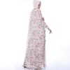 Elegant Printed Chiffon Cardigan Muslim Women's Wear Muslim Open Kimono