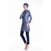 European And American Women's Printed High Elastic Three-piece Swimsuit Beach Suit Suit
