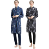 SIPO Tranditional Women Swimwear Burkini Muslim Islamic Maxi Length Digital Print