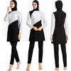 SIPO FREE SHIPPING 2021 Designer Conservative Sunscreen Fully Surrounded Long Sleeve 3 Piece Muslim Islamic Women Swimwear Swimsuit