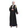 Wholesale Fashion Velvet Abaya Muslim Embroidery Cardigan Islamic Clothing Evening Dresses