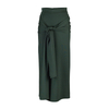 2021 Ins Popularity Modern Modest Casual Wear Tie Pure Color Ladies Skirt