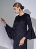 SIPO Trendy New Arrival Muslim Baju Kurung ODM OEM Fashion Modern-fitting Kurung with Flare Sleeve for Women 
