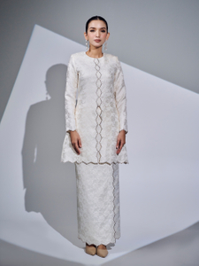 SIPO 2024 New Design Women Fashion Muslim Long Sleeves Embroidery Islamic Clothing Muslim Dresses Malaysia Baju Kurung