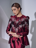 SIPO Brand-new Style Malaysia Baju Kurung Elegant Puff Sleeves Malay Clothing Muslim Kurung Modern Dress