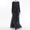 Chiffon Arabic Casual Robe Printed Loose Islamic Modest Muslim Women Maxi Dresses Abaya