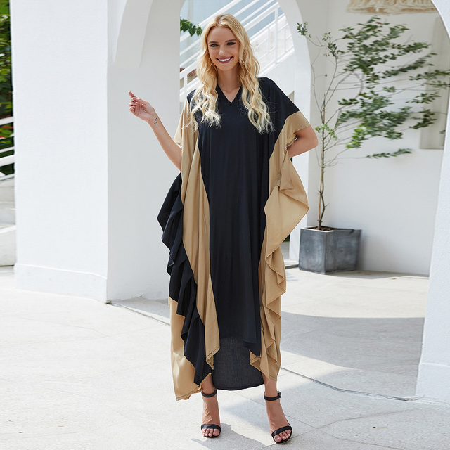 Arabic Casual Robe Clothing Loose Islamic Modest Muslim Women Maxi Dresses Abaya