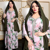  Islamic Clothing Modest Muslim Dress Women Maxi Print Vêtements Embroidery Cotton Borka Dubai Latest Designs Kimono Abaya