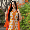  Modest Dubai Vêtements Print Borka Maxi Latest Designs Women Embroidery Muslim Dress Islamic Clothing Cotton Kimono Abaya