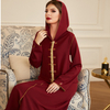 New Design Hooded Arabic Modest Fashion Islamic Dress Robe Muslim Maxi Dresses Abaya