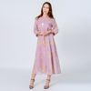  Cotton Borka Muslim Dress Open Islamic Clothing Dubai Print Women Maxi Vêtements Modest Embroidery Kimono Abaya