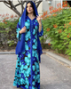  Borka Muslim Dress Print Modest Open Islamic Clothing Vêtements Cotton Embroidery Dubai Women Kimono Abaya