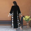  Women Vêtements Embroidery Borka Islamic Clothing Dubai Modest Muslim Dress Print Fabric Kimono Abaya