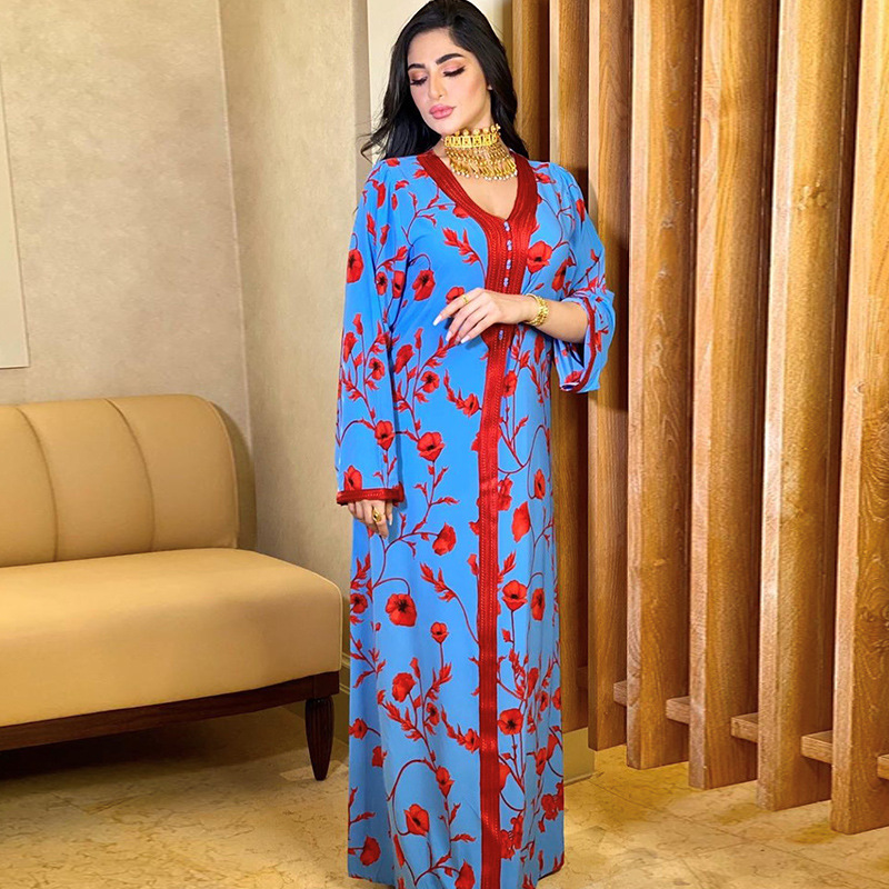  Dubai Vetement Femme Turkish Kimono Women Islamic Clothing Robe Femme Musulman Kebaya Maleisie Modest Maxi Dress Open Abaya