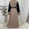 2022 Fashion Lace Embroidered Robe Casual Cardigan Islamic Long Dress