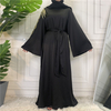 Amazon AliExpress Hot Selling Fashion Women's Stitching Pearl Middle East Dubai Robe Dress