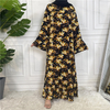 2022 AliExpress Amazon Middle East Dubai Hot Sale Fashion Printed Big Sweater Muslim Dress