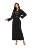 Hooded Vintage Modest Fashion Muslim Robe Loose Islamic Maxi Dresses Abaya