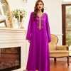Long Sleeve Handmade Plus Size Robe Loose Islamic Party Modest Muslim Women Maxi Dresses Abaya