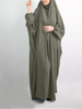Modern Arabic Style Modest Fashion Islamic Dress Robe Muslim Maxi Dresses Abaya