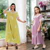  Fashion Muslim Dress Borka Open Fabric Dubai Kaftan Islamic Clothing Kimono Embroidery Modest Wholesale Abaya