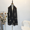 2022 Cross-border Hot Style Women's Gold Thread Positioning Heavy Industry Embroidery Cardigan Dubai Robe Kimono 